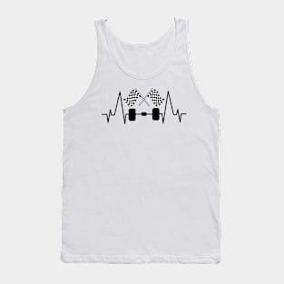 Racing, racing, car, heartbeat Tank Top